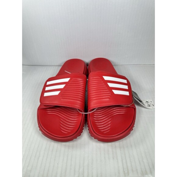 Size 12 Adidas Alphabounce Slide 2 Mens Red Slip On Sandals IE6422 Comfort NEW - Picture 2 of 7